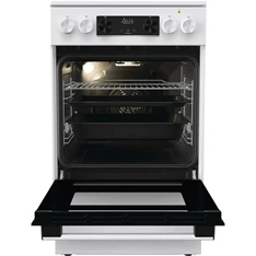 Gorenje GEC5C42WG fehér, szabadonálló, kerámialapos, elektromos, főzőzóna: 4, sütő:70L, grill, tűzhely (Újszerű)
