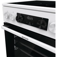 Gorenje GEC5C42WG fehér, szabadonálló, kerámialapos, elektromos, főzőzóna: 4, sütő:70L, grill, tűzhely (Újszerű)