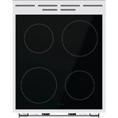Gorenje GEC5C42WG fehér, szabadonálló, kerámialapos, elektromos, főzőzóna: 4, sütő:70L, grill, tűzhely (Újszerű)
