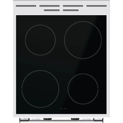 Gorenje GEC5C42WG fehér, szabadonálló, kerámialapos, elektromos, főzőzóna: 4, sütő:70L, grill, tűzhely (Újszerű)
