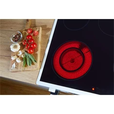 Gorenje GEC5C42WG fehér, szabadonálló, kerámialapos, elektromos, főzőzóna: 4, sütő:70L, grill, tűzhely (Újszerű)