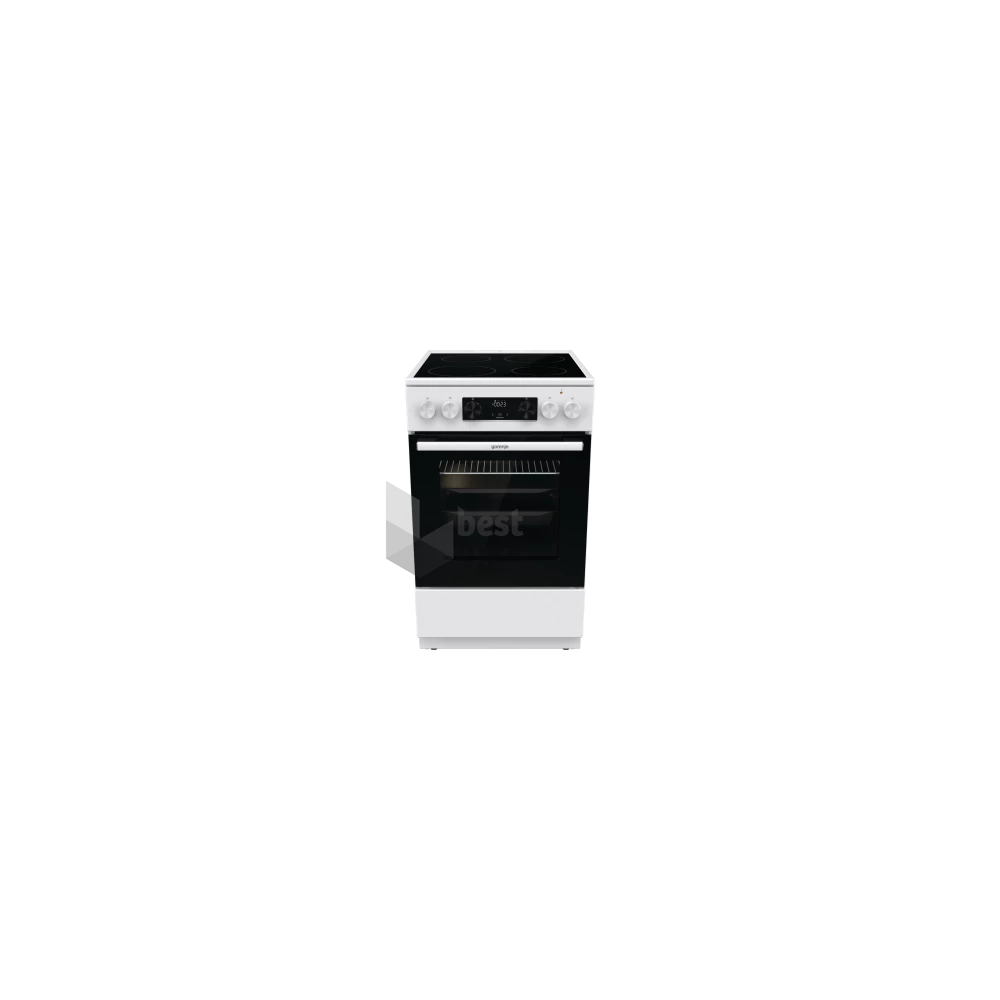Gorenje GEC5C42WG fehér, szabadonálló, kerámialapos, elektromos, főzőzóna: 4, sütő:70L, grill, tűzhely