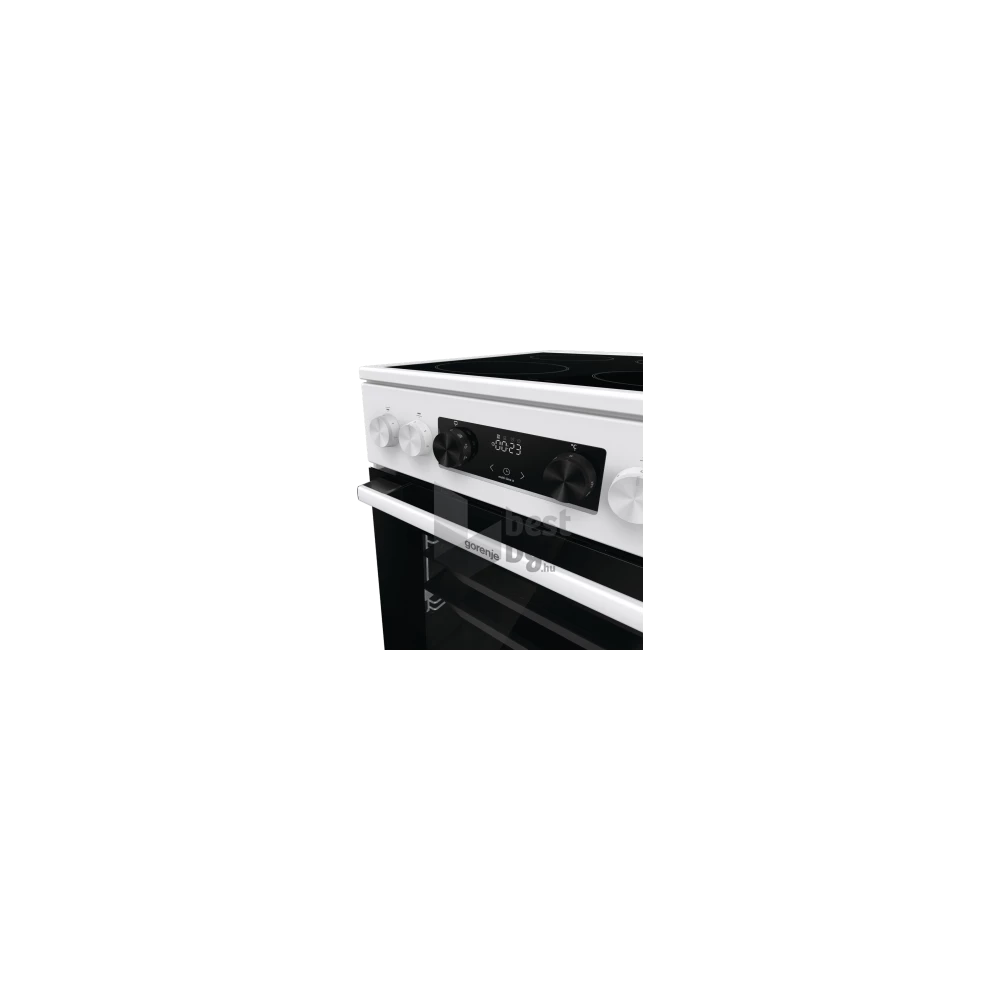 Gorenje GEC5C42WG fehér, szabadonálló, kerámialapos, elektromos, főzőzóna: 4, sütő:70L, grill, tűzhely