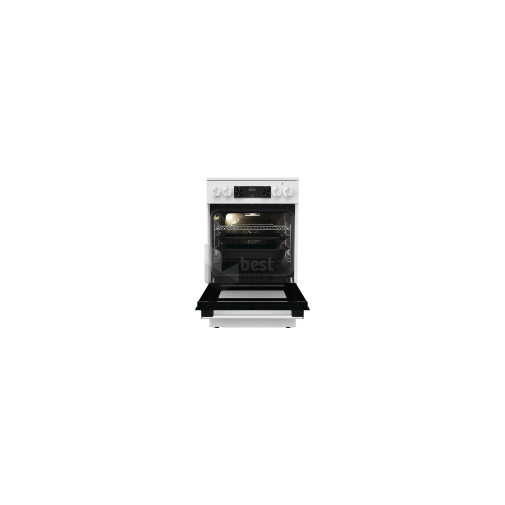 Gorenje GEC5C42WG fehér, szabadonálló, kerámialapos, elektromos, főzőzóna: 4, sütő:70L, grill, tűzhely