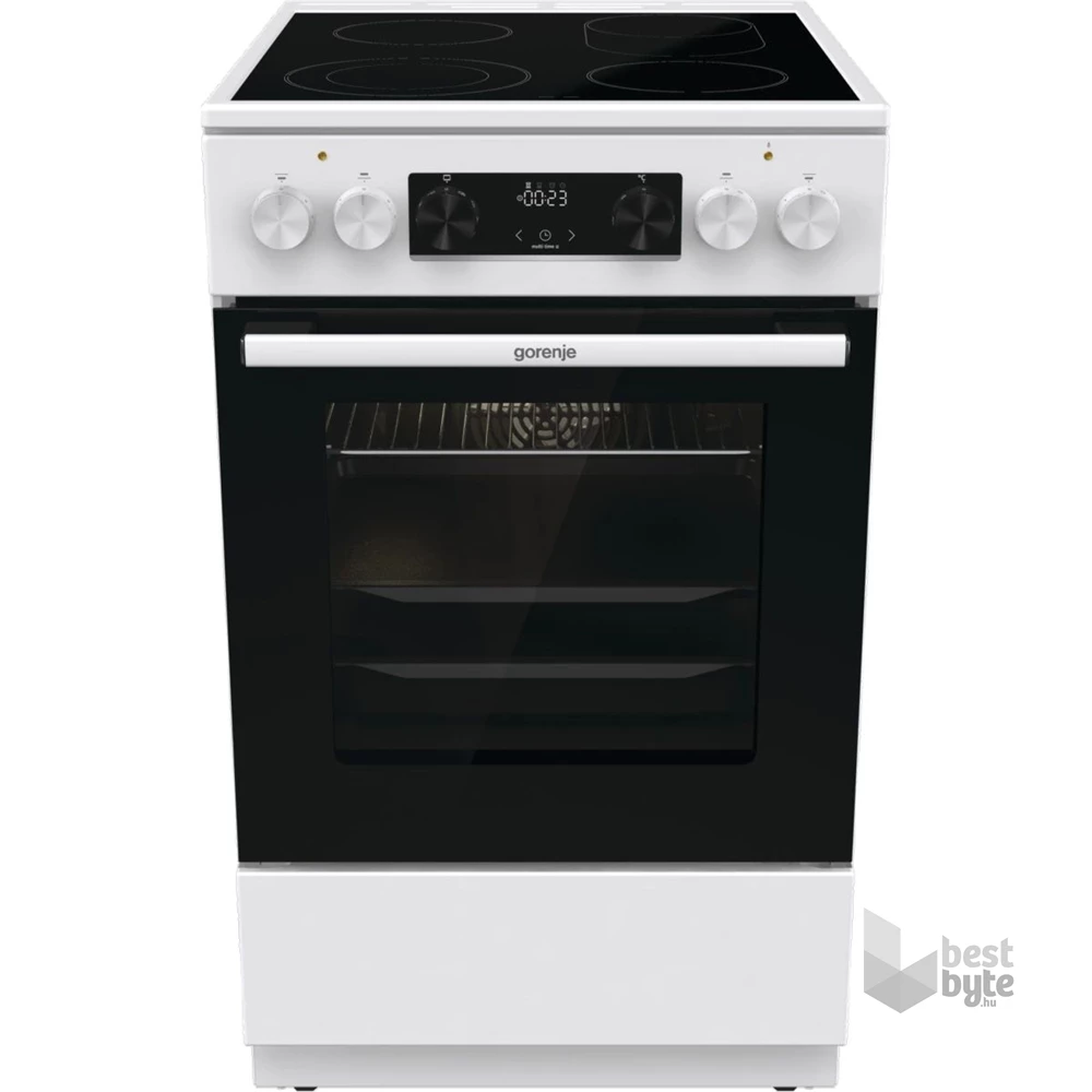 Gorenje GECS5C70WA szürke, szabadonálló, kerámialapos, elektromos, főzőzóna: 4, sütő:70L, grill, tűzhely