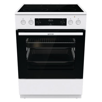Gorenje GECS6C70WPA fehér, szabadonálló, kerámialapos, elektromos, főzőzóna: 4, sütő:71L, grill, tűzhely