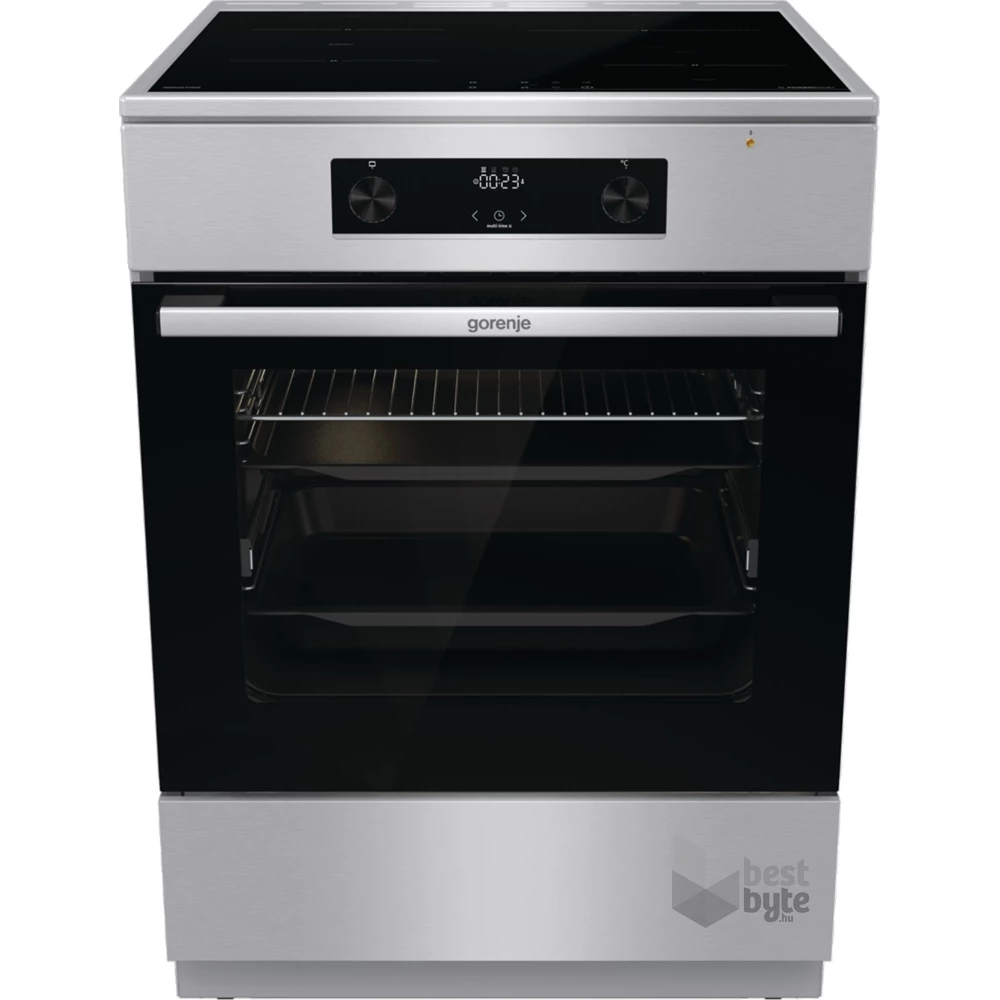 Gorenje GEIT6C60XPG szürke, szabadonálló, indukciós, főzőzóna: 4, sütő:71L, grill, tűzhely