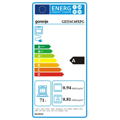 Gorenje GEIT6C60XPG szürke, szabadonálló, indukciós, főzőzóna: 4, sütő:71L, grill, tűzhely
