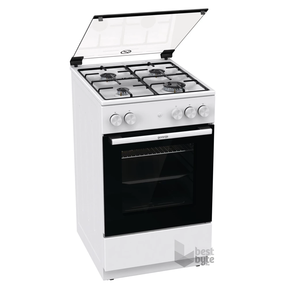 Gorenje GG5A13WJ fehér, szabadonálló, gáz, főzőzóna: 4, sütő:70L, tűzhely