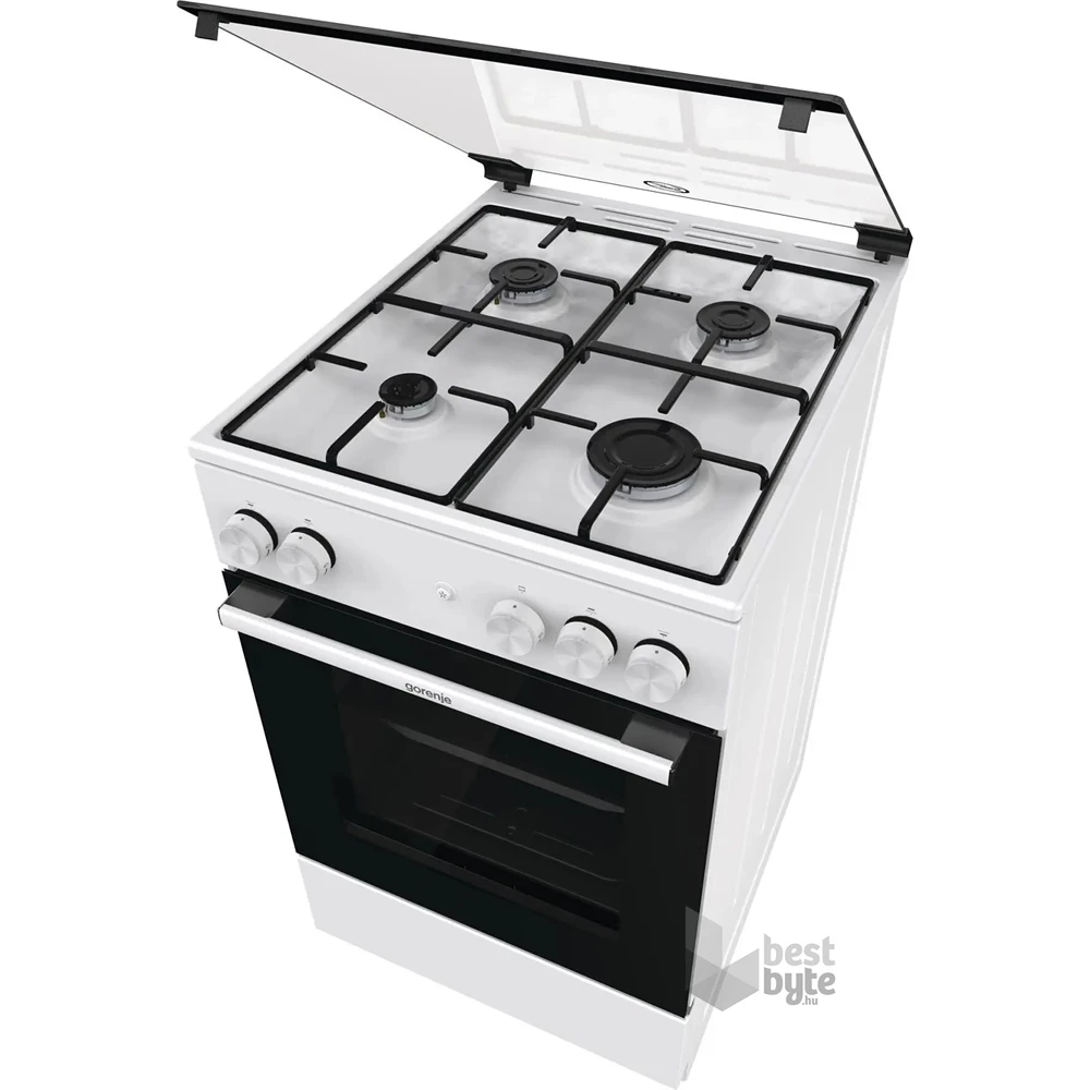Gorenje GG5A13WJ fehér, szabadonálló, gáz, főzőzóna: 4, sütő:70L, tűzhely