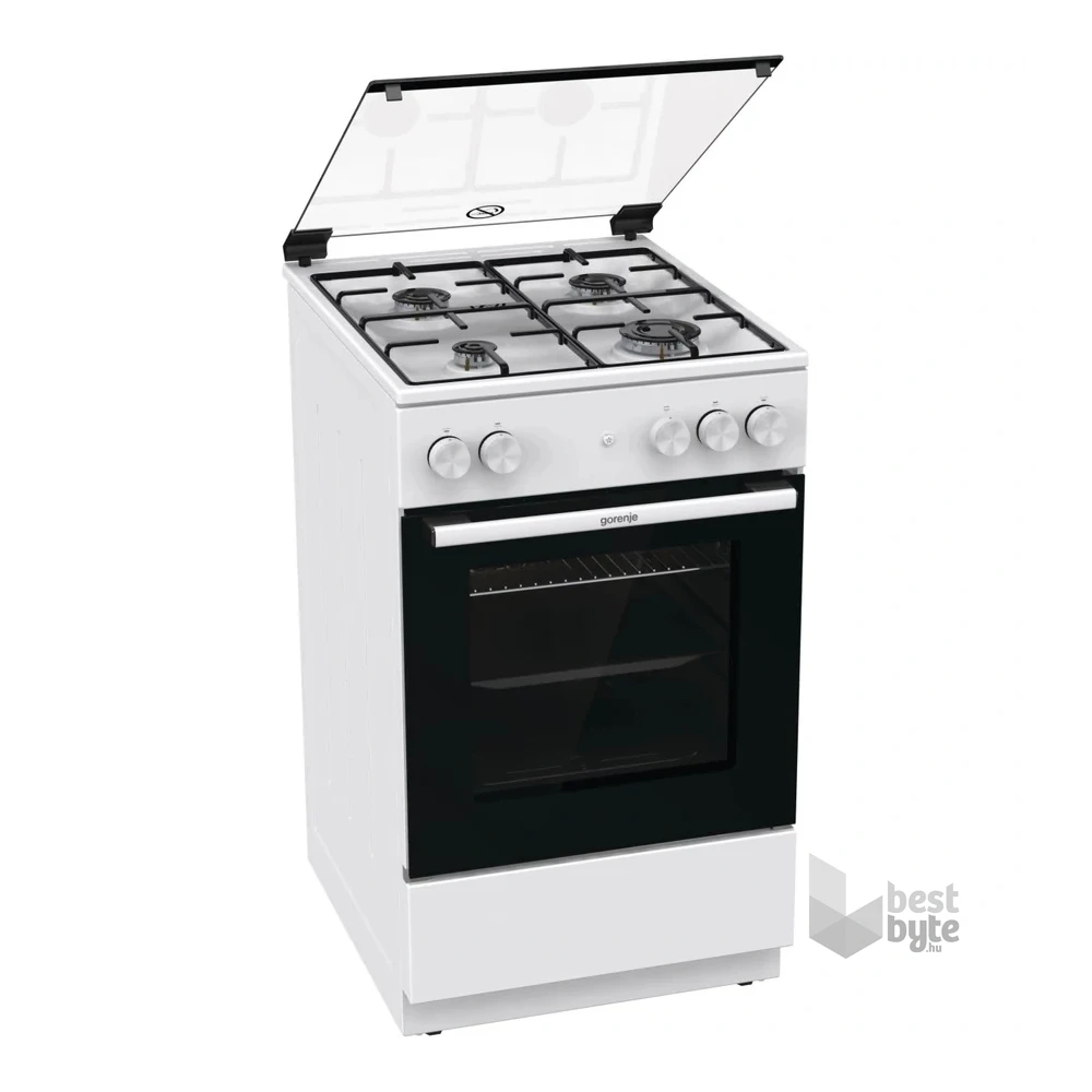 Gorenje GG5A13WJ fehér, szabadonálló, gáz, főzőzóna: 4, sütő:70L, tűzhely