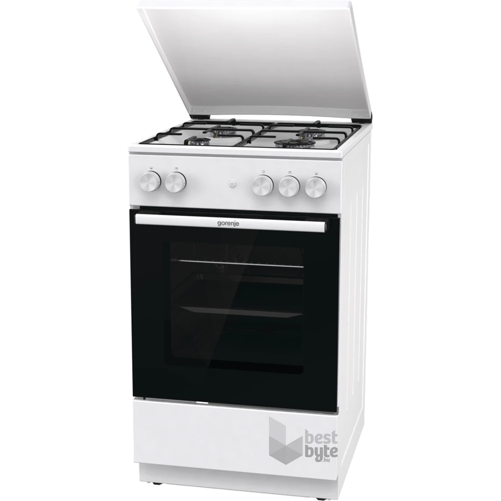 Gorenje GG5A14WJ fehér, szabadonálló, gáz, főzőzóna: 4, sütő:77L, tűzhely