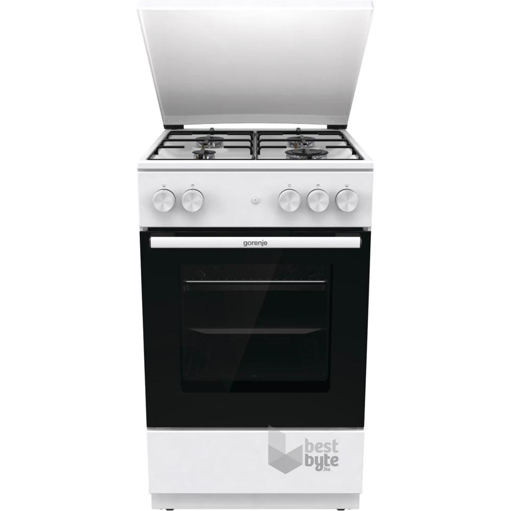 Gorenje GG5A14WJ fehér, szabadonálló, gáz, főzőzóna: 4, sütő:77L, tűzhely
