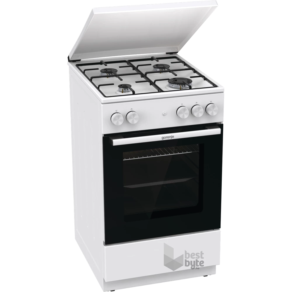 Gorenje GG5A14WJ fehér, szabadonálló, gáz, főzőzóna: 4, sütő:77L, tűzhely