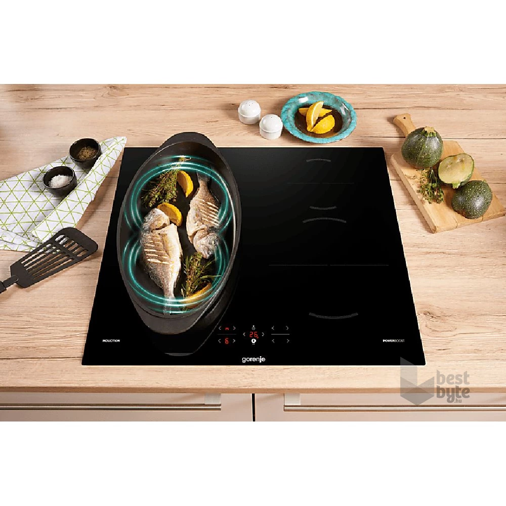 Gorenje GI6421BSC fekete, beépíthető, indukciós, főzőzóna: 4, beépíthető méret: 56cm, főzőlap