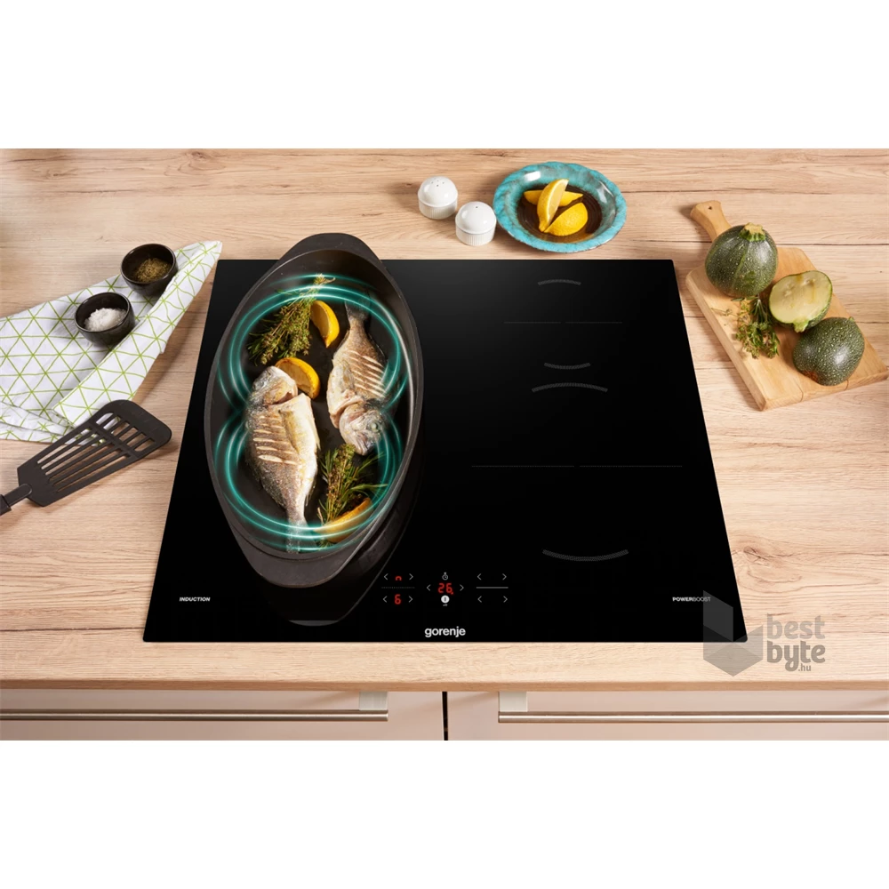 Gorenje GI6421BSC fekete, beépíthető, indukciós, főzőzóna: 4, beépíthető méret: 56cm, főzőlap