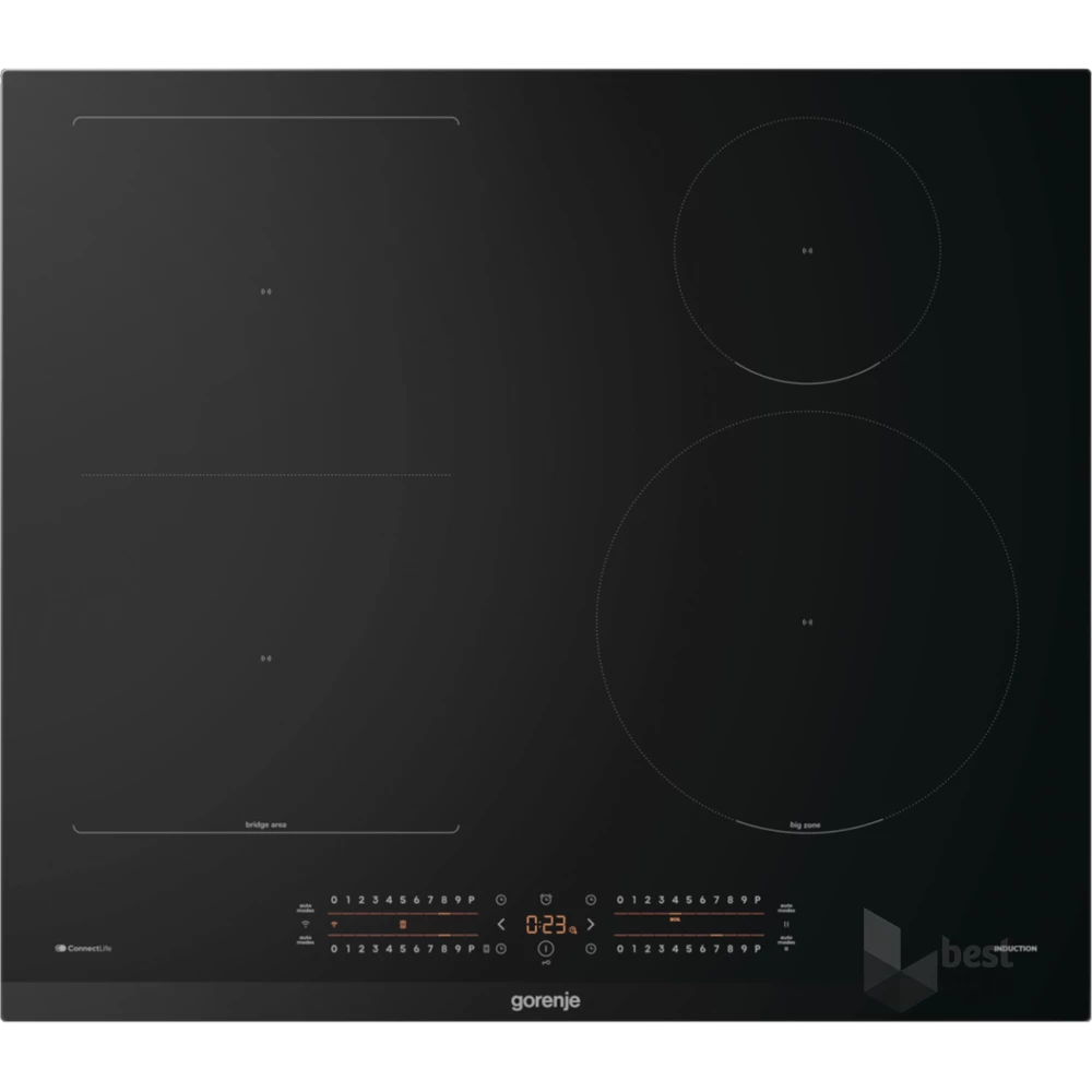 Gorenje GI6432BCWF fekete, beépíthető, indukciós, főzőzóna: 4, beépíthető méret: 56cm, főzőlap