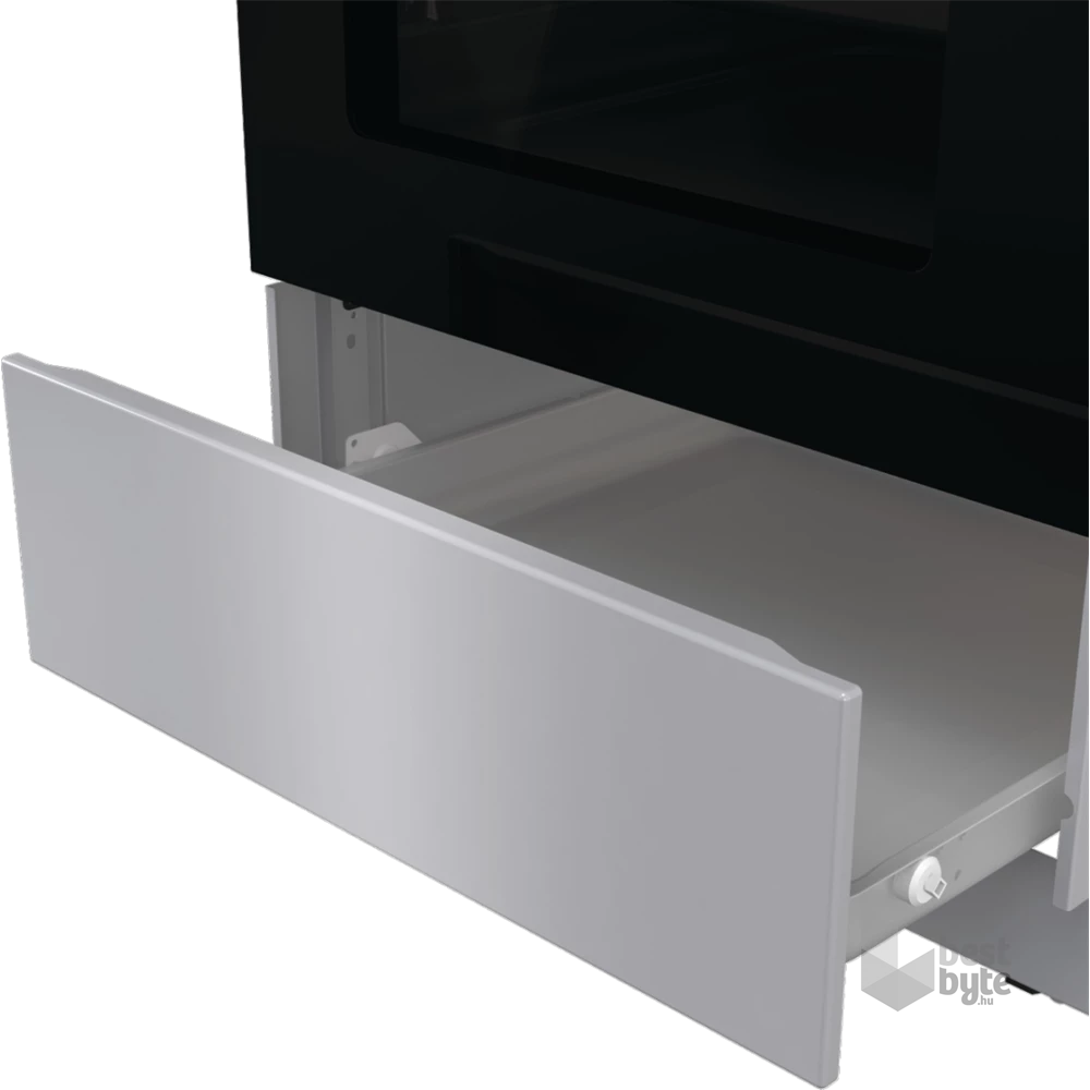 Gorenje GK5C41SH-B inox, szabadonálló, gáz, kombinált, főzőzóna: 4, sütő:70L, grill, tűzhely