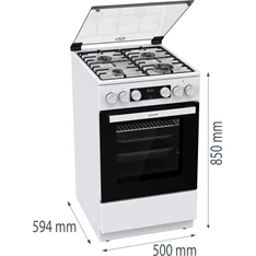 Gorenje GK5C41WH-B kombinált tűzhely