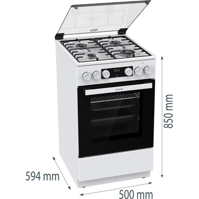 Gorenje GK5C41WH-B kombinált tűzhely