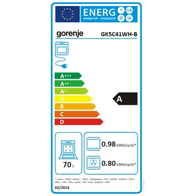 Gorenje GK5C41WH-B kombinált tűzhely
