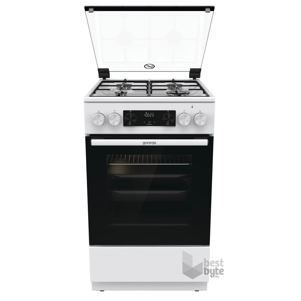 Gorenje GK5C41WJ fehér, szabadonálló, gáz, kombinált, főzőzóna: 4, sütő:62L, grill, tűzhely