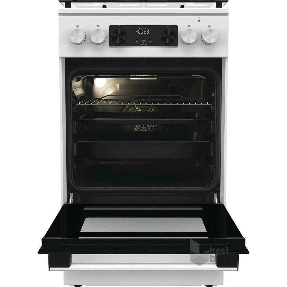 Gorenje GK5C41WJ fehér, szabadonálló, gáz, kombinált, főzőzóna: 4, sütő:62L, grill, tűzhely