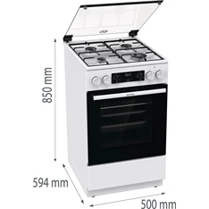 Gorenje GK5C41WJ fehér kombinált tűzhely