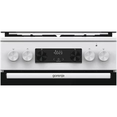 Gorenje GK5C41WJ fehér, szabadonálló, gáz, kombinált, főzőzóna: 4, sütő:62L, grill, tűzhely