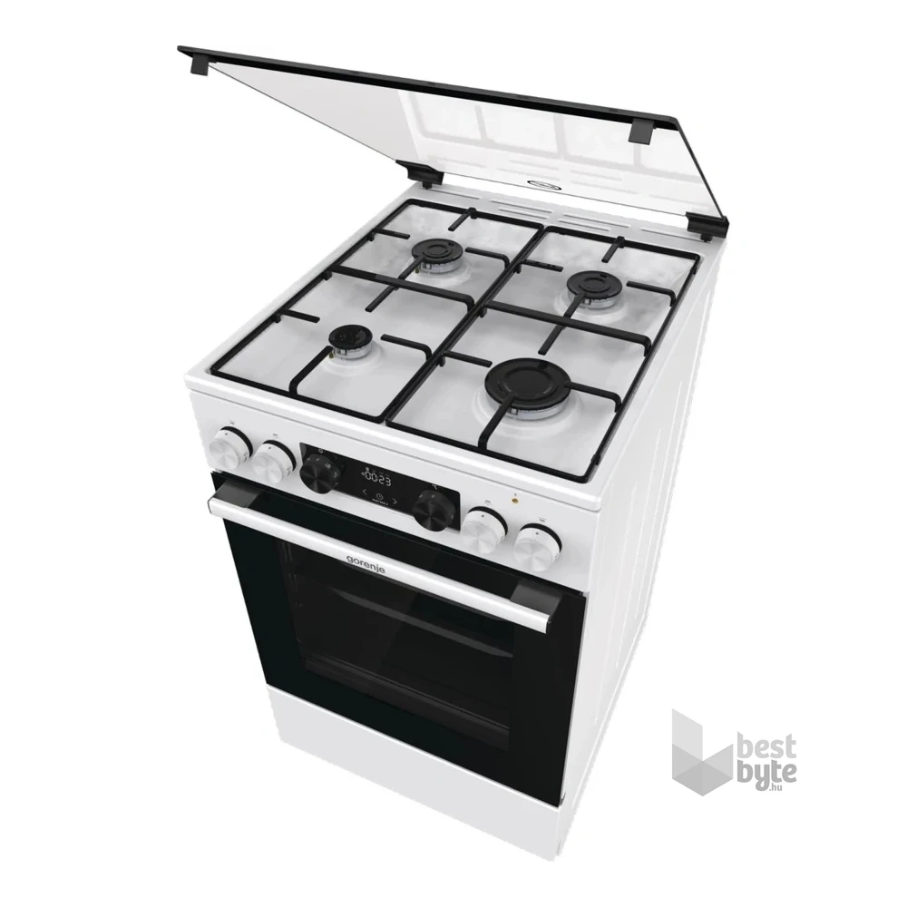 Gorenje GK5C41WJ fehér, szabadonálló, gáz, kombinált, főzőzóna: 4, sütő:62L, grill, tűzhely
