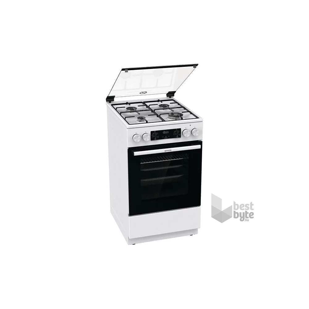 Gorenje GK5C41WJ fehér, szabadonálló, gáz, kombinált, főzőzóna: 4, sütő:62L, grill, tűzhely