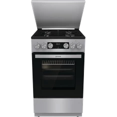 Gorenje GK5C42SH-B Inox, szabadonálló, gáz, kombinált, főzőzóna: 4, sütő:70L, grill, tűzhely