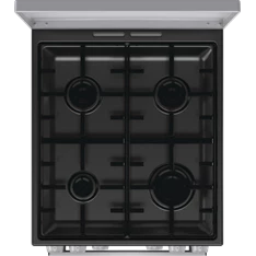 Gorenje GK5C42SH-B Inox, szabadonálló, gáz, kombinált, főzőzóna: 4, sütő:70L, grill, tűzhely