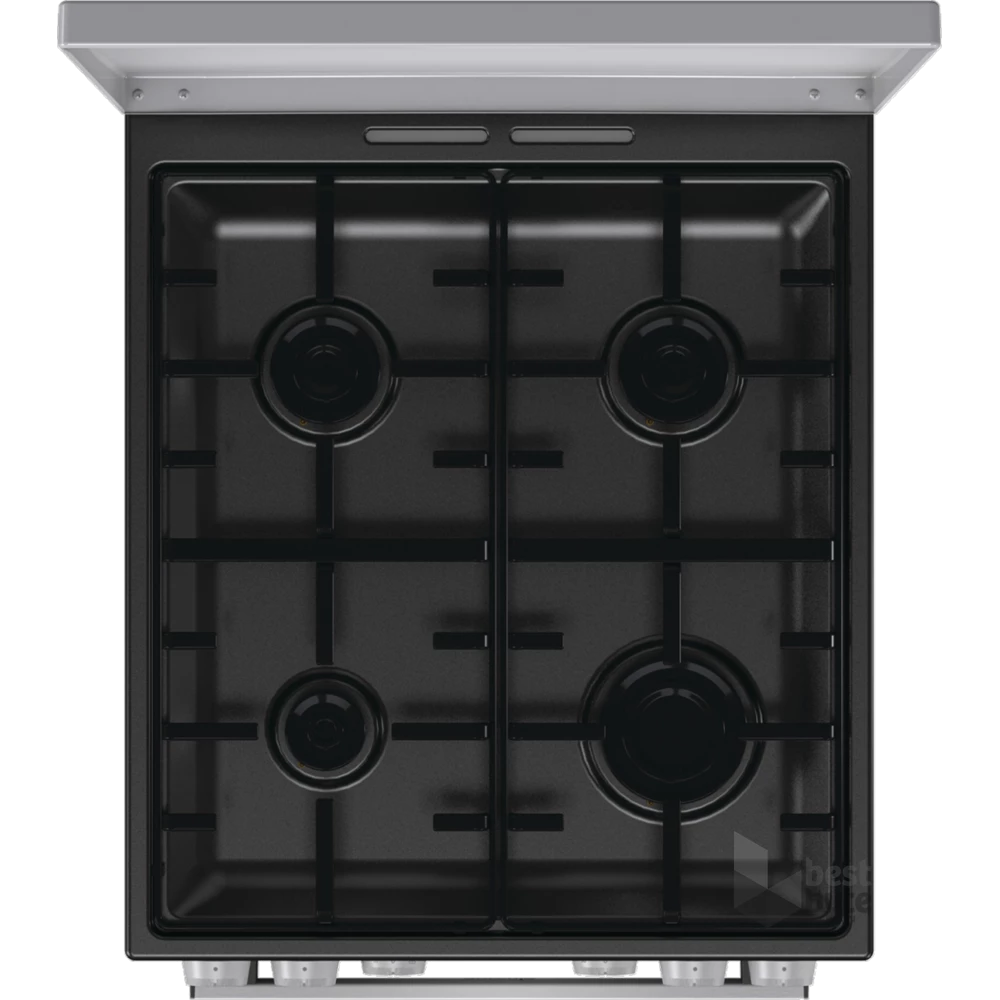Gorenje GK5C42SH-B Inox, szabadonálló, gáz, kombinált, főzőzóna: 4, sütő:70L, grill, tűzhely