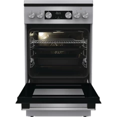Gorenje GK5C42SH-B Inox, szabadonálló, gáz, kombinált, főzőzóna: 4, sütő:70L, grill, tűzhely