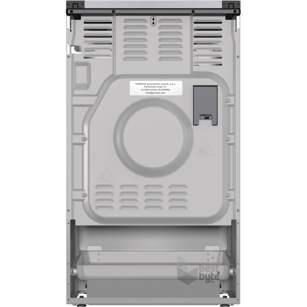 Gorenje GK5C42SH-B Inox, szabadonálló, gáz, kombinált, főzőzóna: 4, sütő:70L, grill, tűzhely