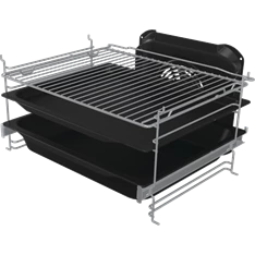 Gorenje GK5C42SH-B Inox, szabadonálló, gáz, kombinált, főzőzóna: 4, sütő:70L, grill, tűzhely