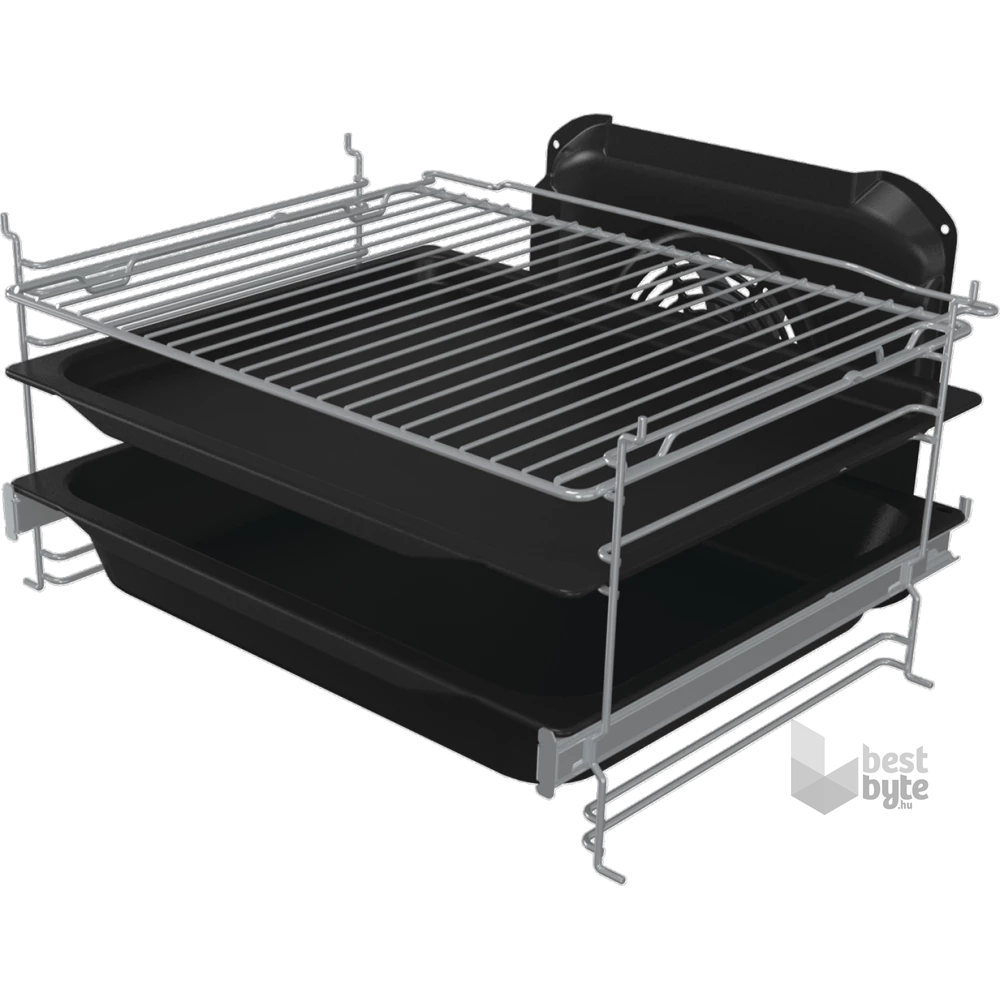 Gorenje GK5C42SH-B Inox, szabadonálló, gáz, kombinált, főzőzóna: 4, sütő:70L, grill, tűzhely