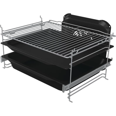 Gorenje GK5C42SH-B Inox, szabadonálló, gáz, kombinált, főzőzóna: 4, sütő:70L, grill, tűzhely
