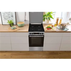 Gorenje GK5C42SJ szürke, szabadonálló, gáz, kombinált, főzőzóna: 4, sütő:62L, grill, tűzhely