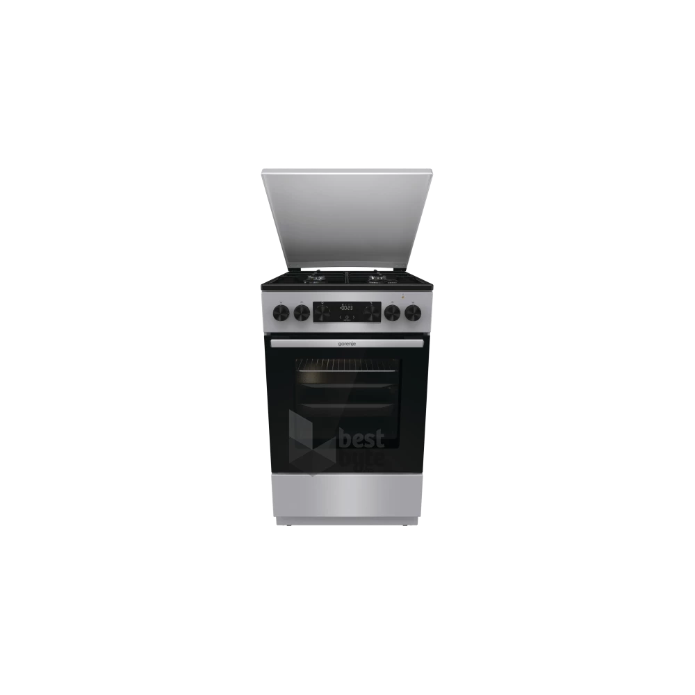 Gorenje GK5C42SJ szürke, szabadonálló, gáz, kombinált, főzőzóna: 4, sütő:62L, grill, tűzhely