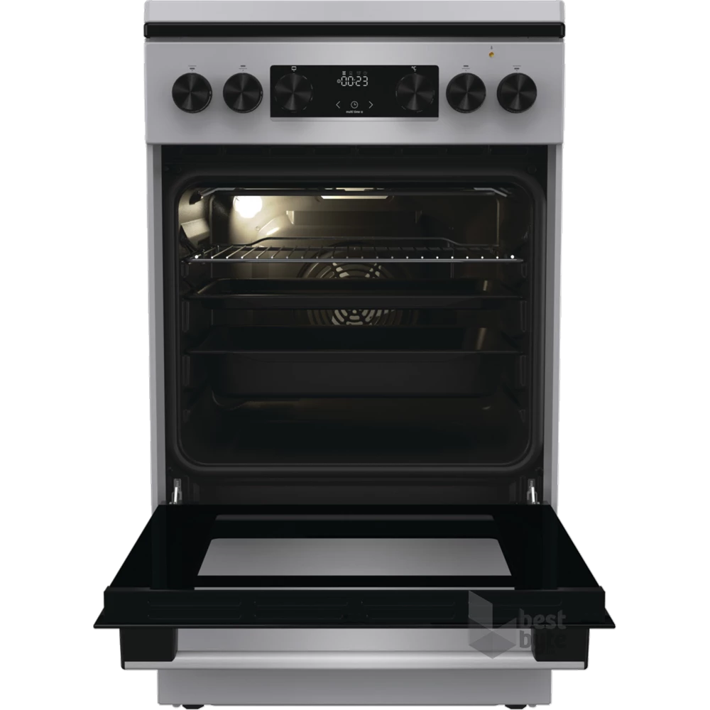 Gorenje GK5C42SJ szürke, szabadonálló, gáz, kombinált, főzőzóna: 4, sütő:62L, grill, tűzhely