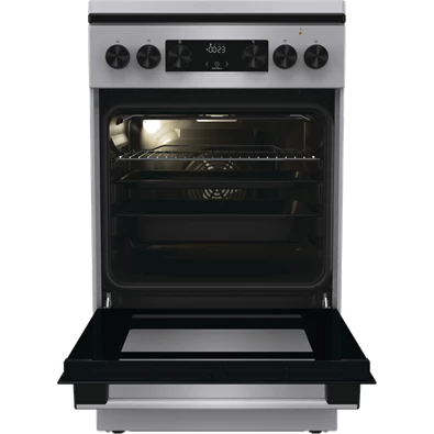 Gorenje GK5C42SJ szürke, szabadonálló, gáz, kombinált, főzőzóna: 4, sütő:62L, grill, tűzhely