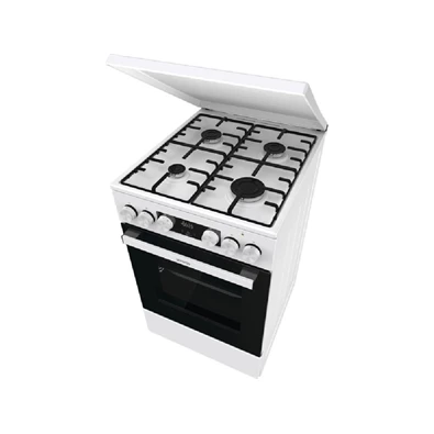 Gorenje GK5C42WH-B fehér, szabadonálló, gáz, kombinált, főzőzóna: 4, sütő:70L, grill, tűzhely (Újszerű)