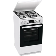 Gorenje GK5C42WH-B fehér, szabadonálló, gáz, kombinált, főzőzóna: 4, sütő:70L, grill, tűzhely (Újszerű)