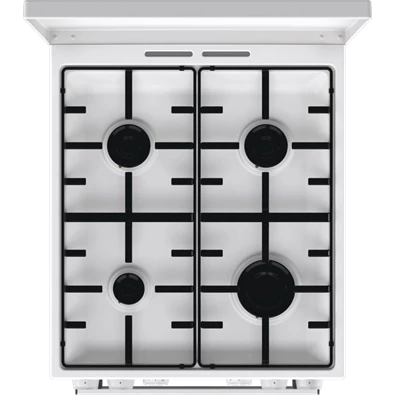 Gorenje GK5C42WH-B fehér, szabadonálló, gáz, kombinált, főzőzóna: 4, sütő:70L, grill, tűzhely (Újszerű)