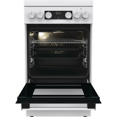 Gorenje GK5C42WH-B fehér, szabadonálló, gáz, kombinált, főzőzóna: 4, sütő:70L, grill, tűzhely (Újszerű)