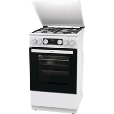 Gorenje GK5C42WH-B fehér, szabadonálló, gáz, kombinált, főzőzóna: 4, sütő:70L, grill, tűzhely (Újszerű)