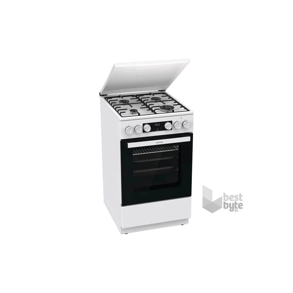 Gorenje GK5C42WH-B fehér, szabadonálló, gáz, kombinált, főzőzóna: 4, sütő:70L, grill, tűzhely