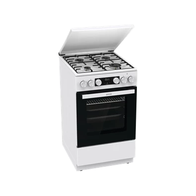 Gorenje GK5C42WH-B fehér, szabadonálló, gáz, kombinált, főzőzóna: 4, sütő:70L, grill, tűzhely